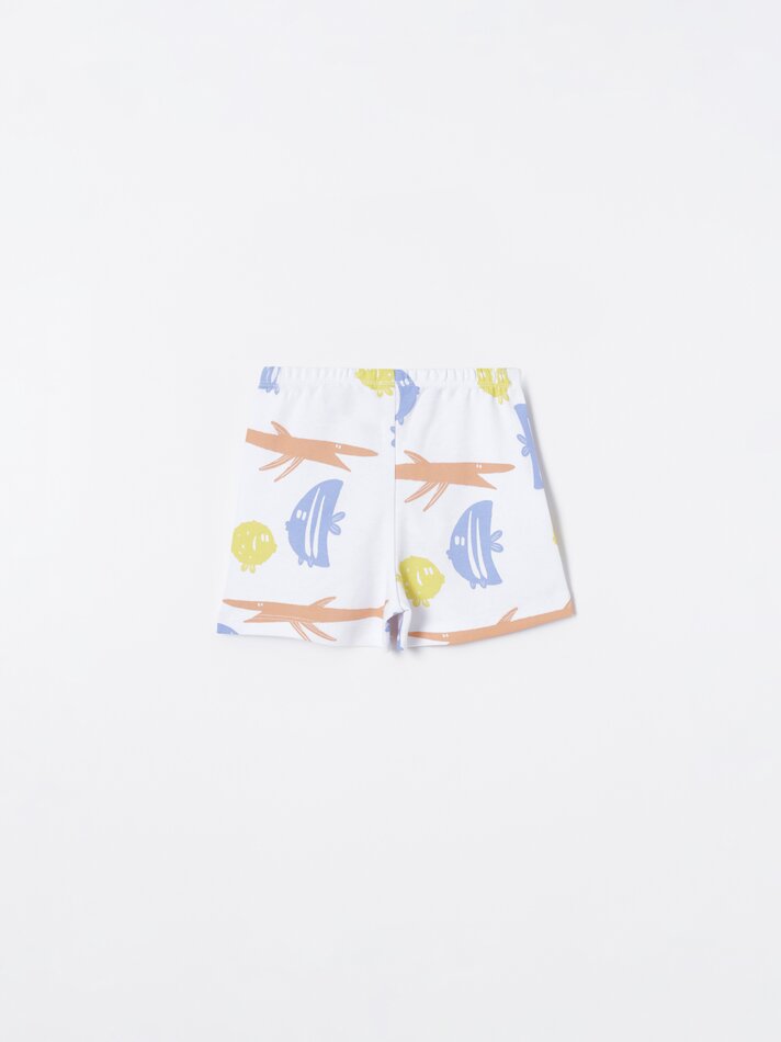 Conjunto com 2 pijamas estampados - Amarelo Limão