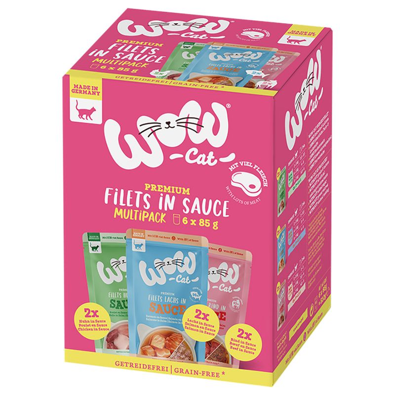 Lot WOW Cat Filets en sauce 24 x 85 g