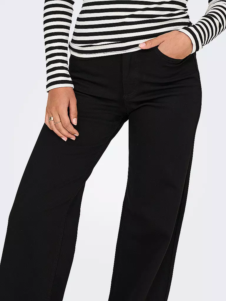 ONLY Jeans Wide Leg ONLMADISON BLUSH schwarz