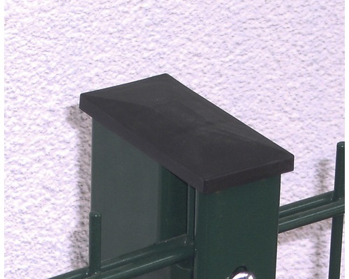 Paalkap BLÄSER trapeziumvormig met overhang 9,5 x 4 cm zwart