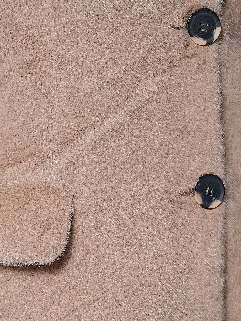 RINO&PELLE Mantel in Felloptik SAAMI beige