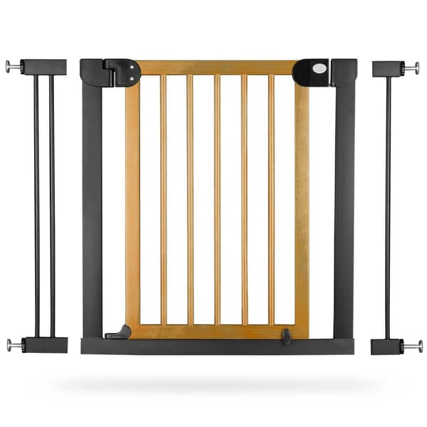 Sikkerhetsport for barn, sort Nukido 718200