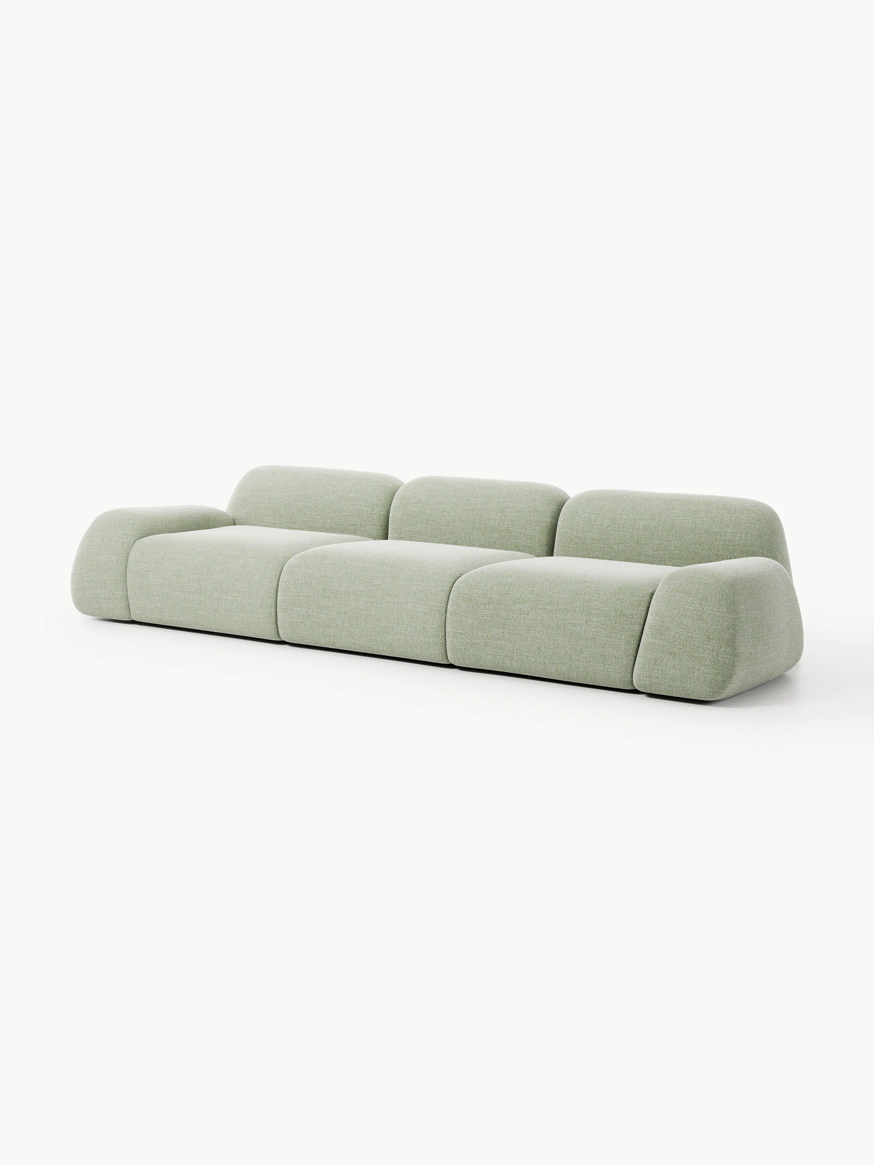Modulaire bank Wolke (4-zits) van bouclé