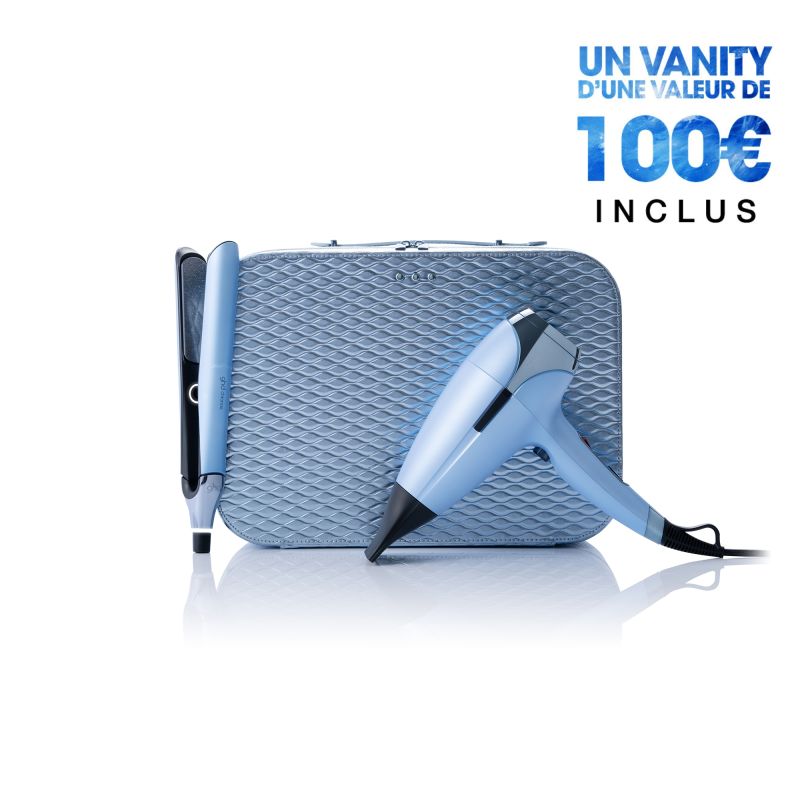 Coffret Lisseur ghd Chronos et Sèche-cheveux ghd Helios Collection ghd Iced luxe