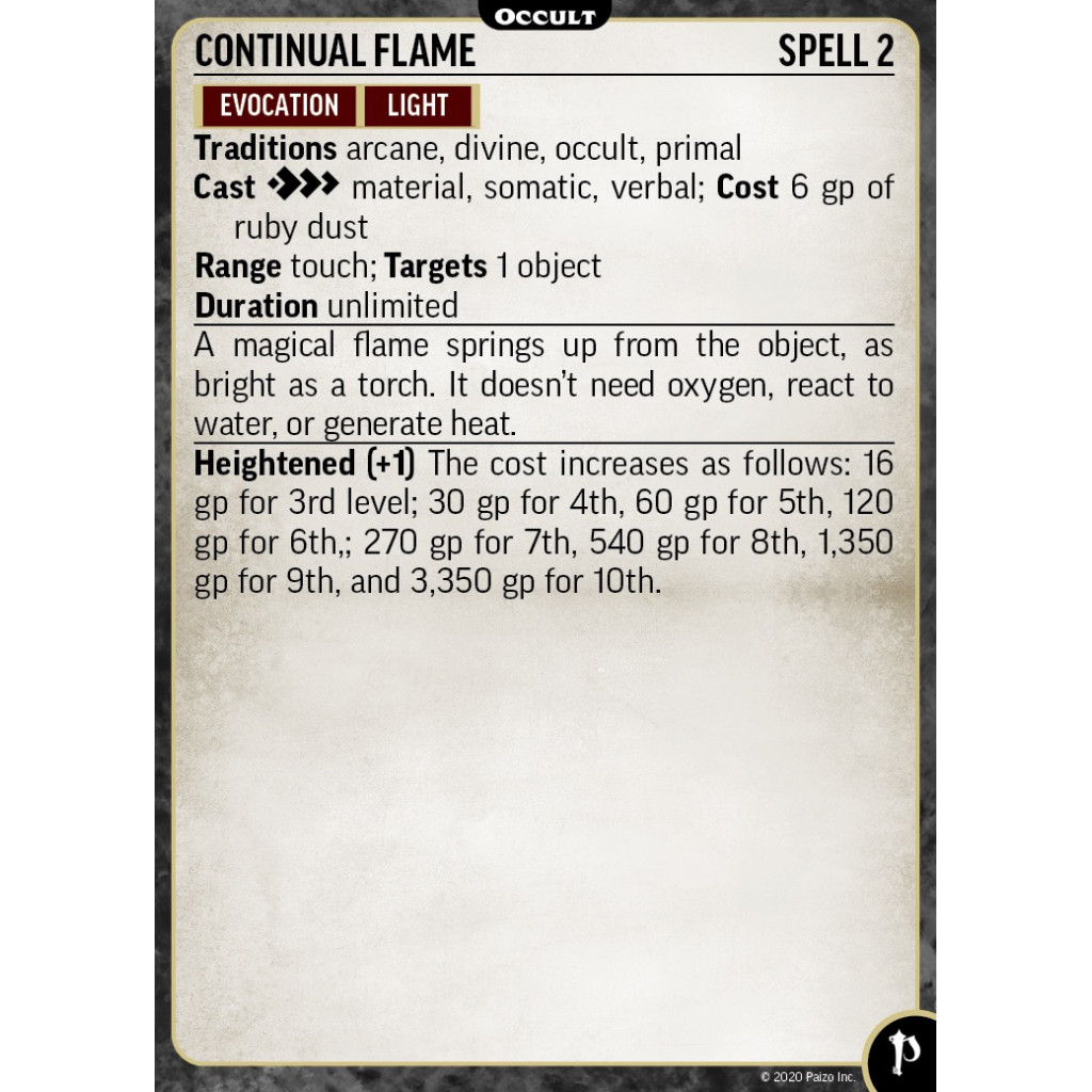 Pathfinder Second Edition - Occult Cards