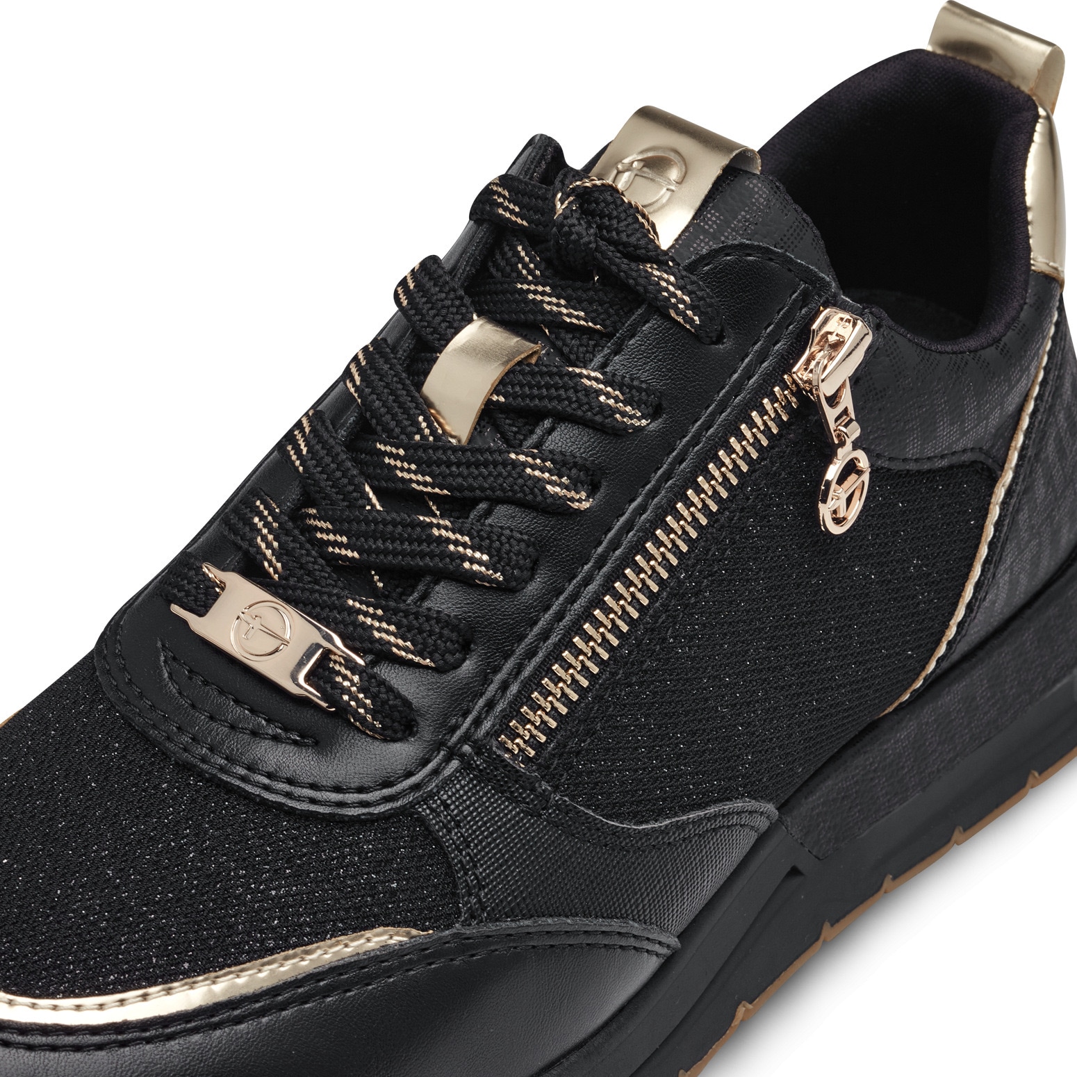 Tamaris Keilsneaker  , Freizeitschuh, Halbschuh, Schnürschuh, trendige Metallic-Details