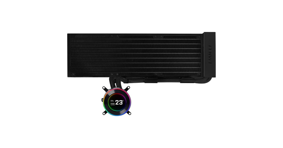 Lian LiHydroshift II LCD-C 360 fanless waterkoeling  (Zwart)