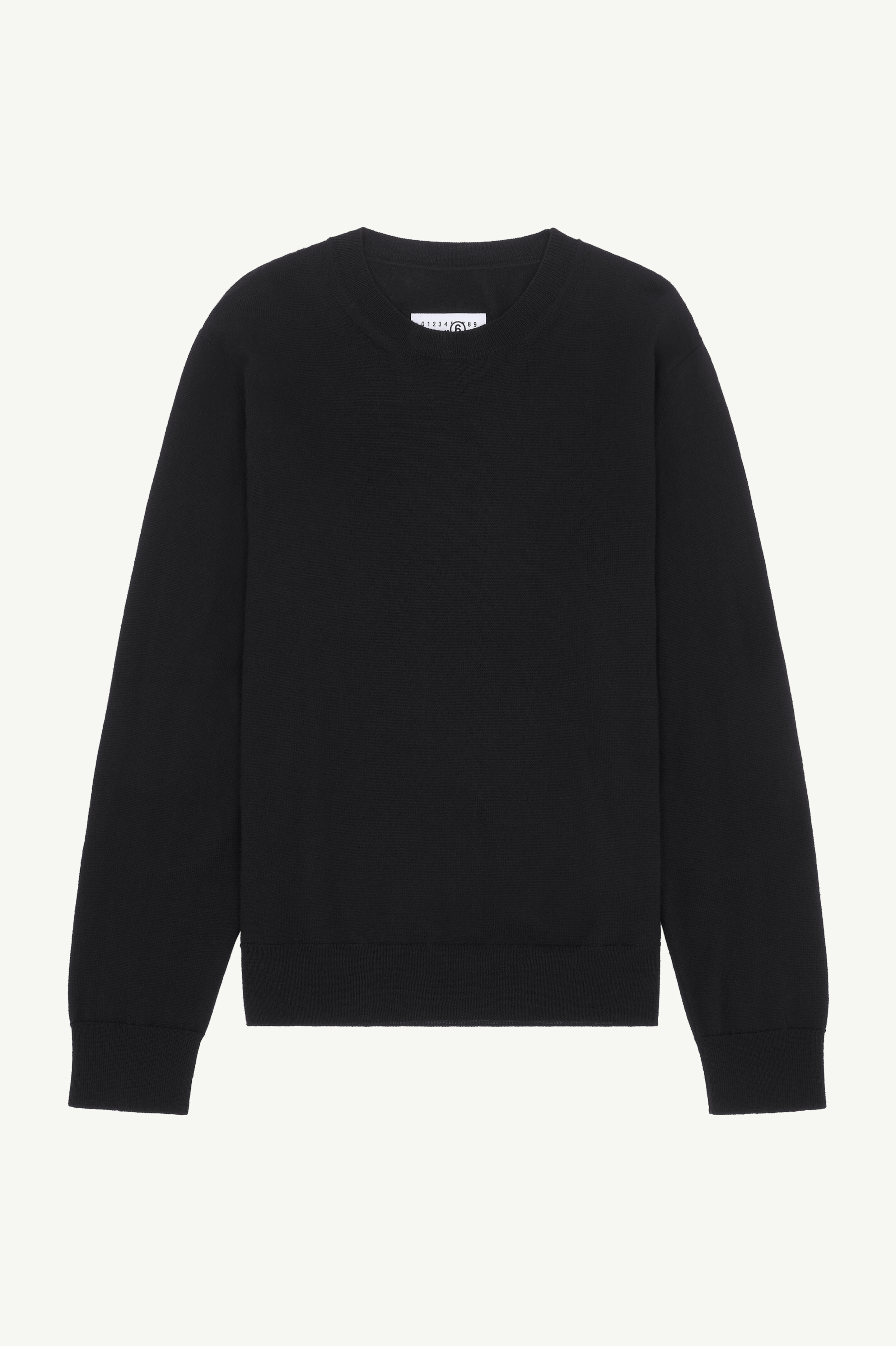 Pull à col rond et coudières