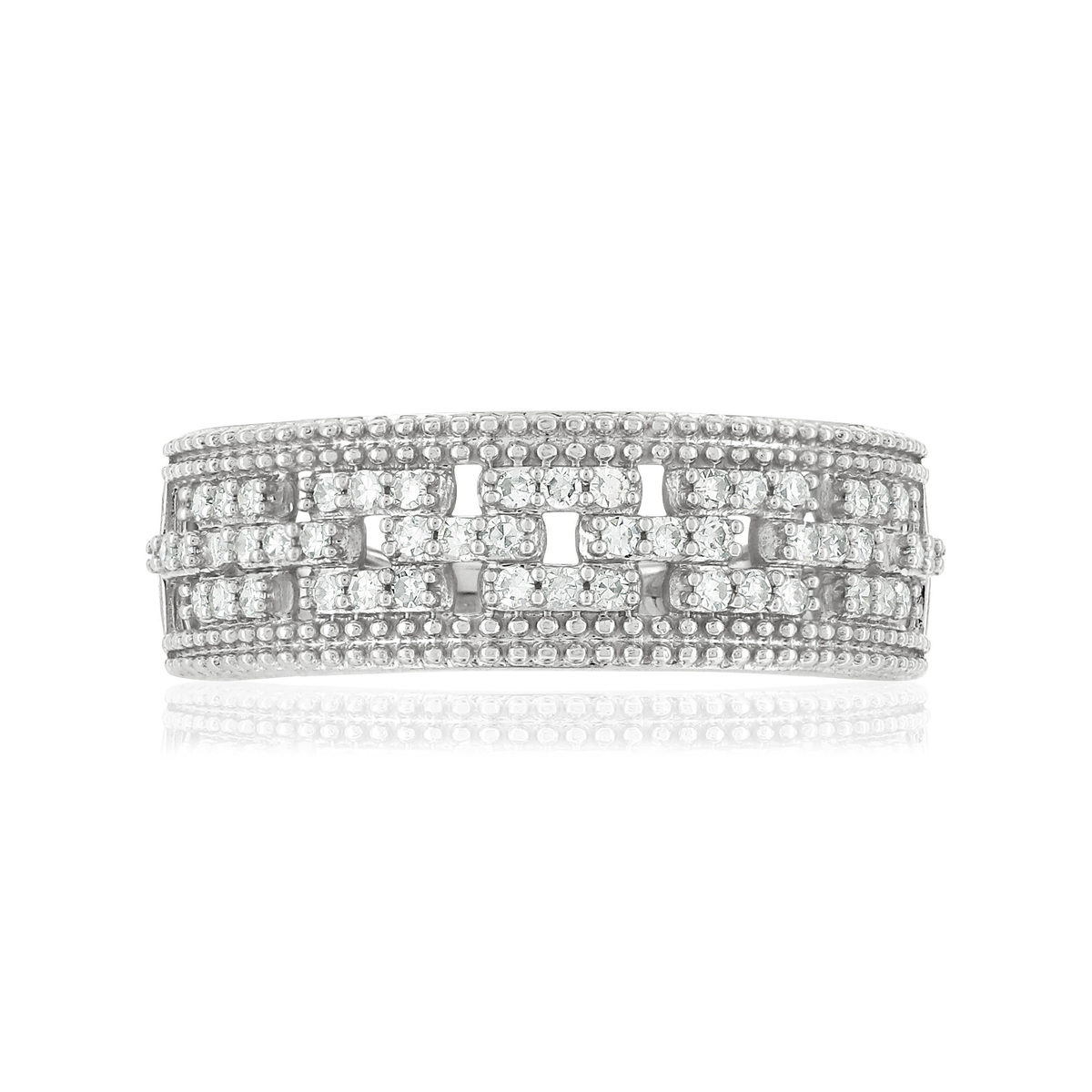 Bague MATY Or 750 blanc Diamants blancs
