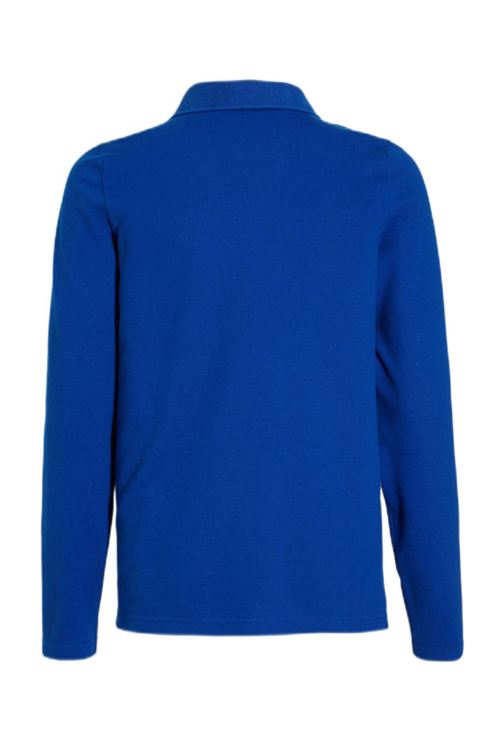 anytime piqué longsleeve polo blauw