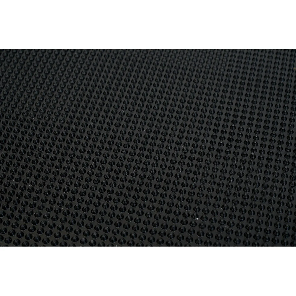 Paillasson extérieur antidérapant picot noir 100% caoutchouc 60x120cm