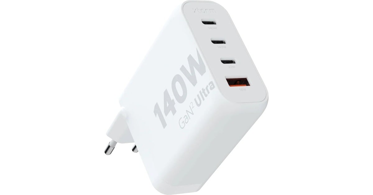 XtormGaN² Ultra wandoplader 140 Watt  (Wit)