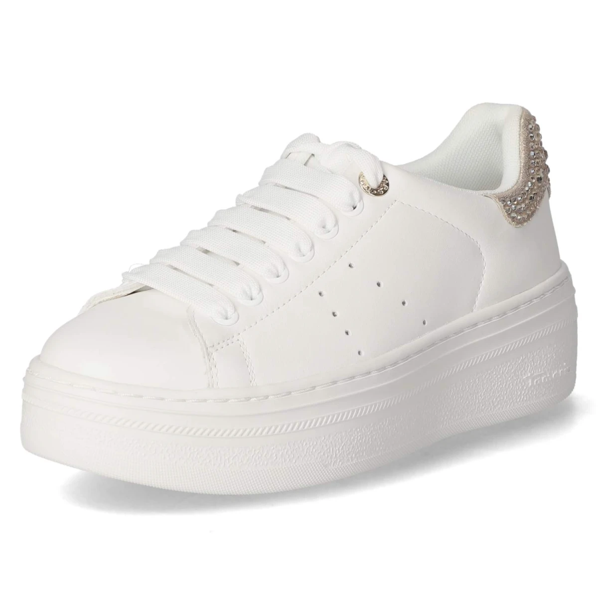 TamarisLow Sneaker - WHITE/CHAMPAGNE