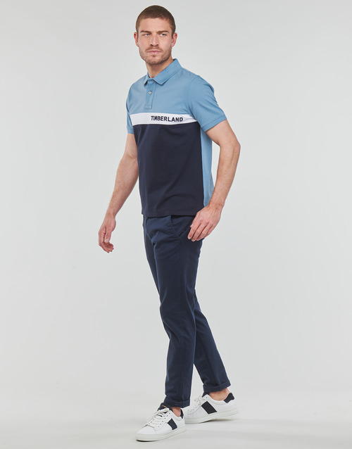 Timberland - SS MILLERS RIVER COLOURBLOCK POLO REG - Bleu / Marine