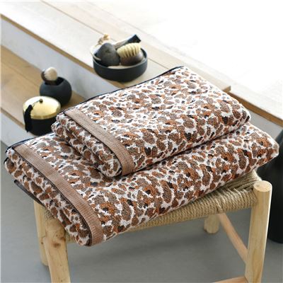 Linge de toilette relief léopard - BECQUET CRÉATION - 520 g/m²