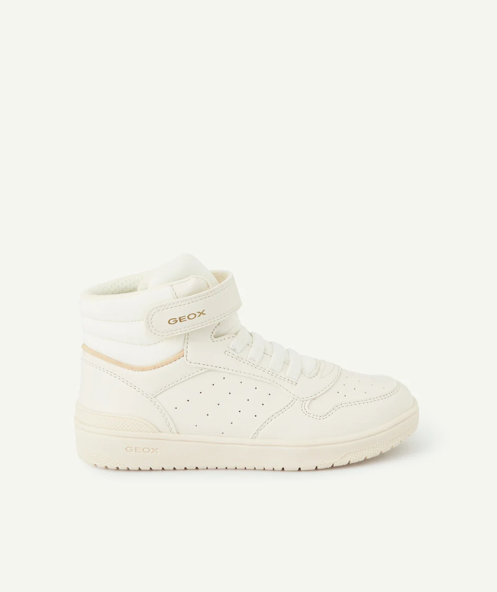 GEOXBASKETS MONTANTES FILLE WASHIBA BLANC CASSÉ
