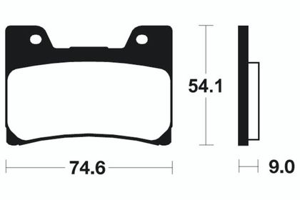 Plaquettes de freins Tecnium Performance métal fritté - MF145
