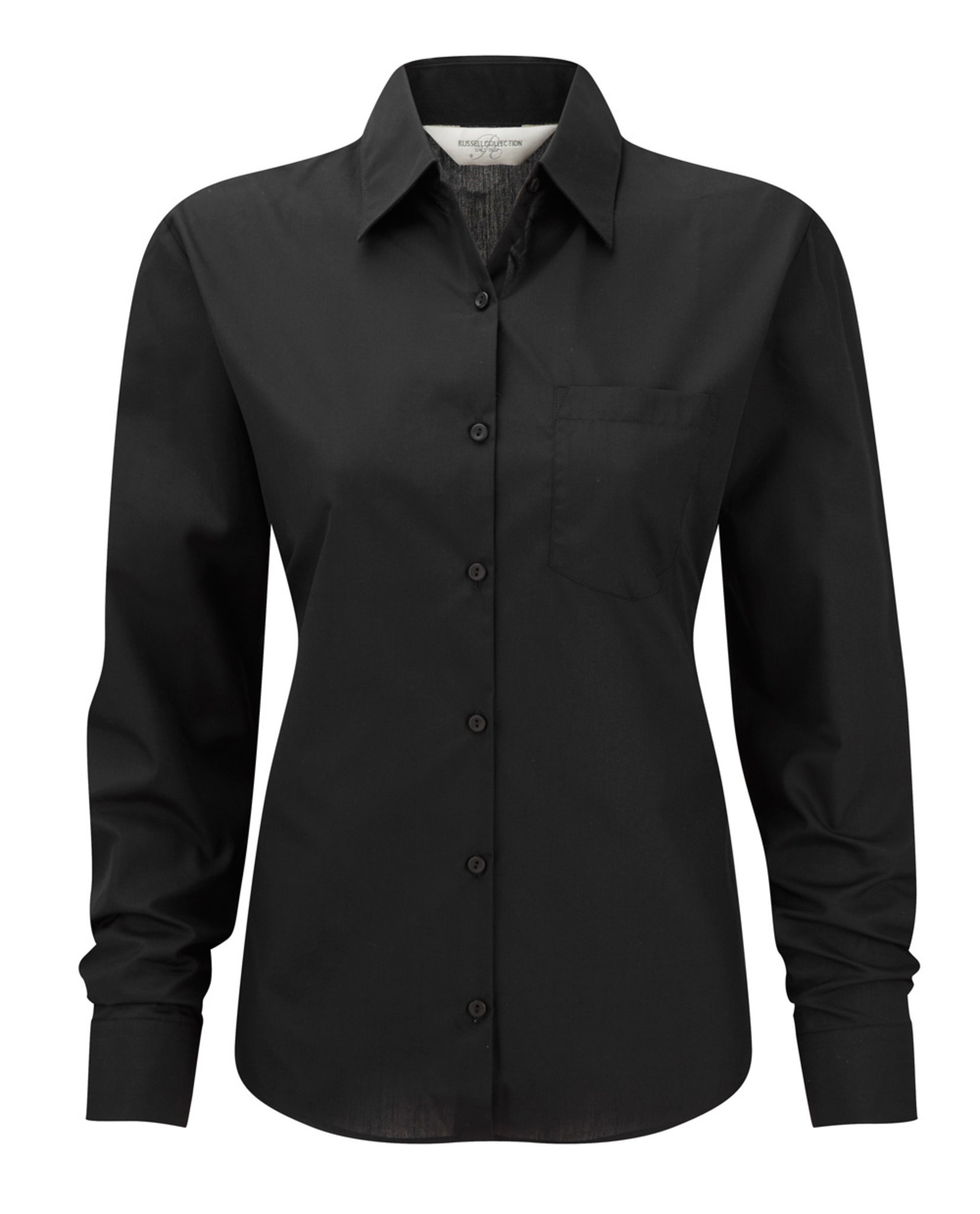 Russell Collection J934F - Chemise Élégante Femme en Popeline Facile d'Entretien