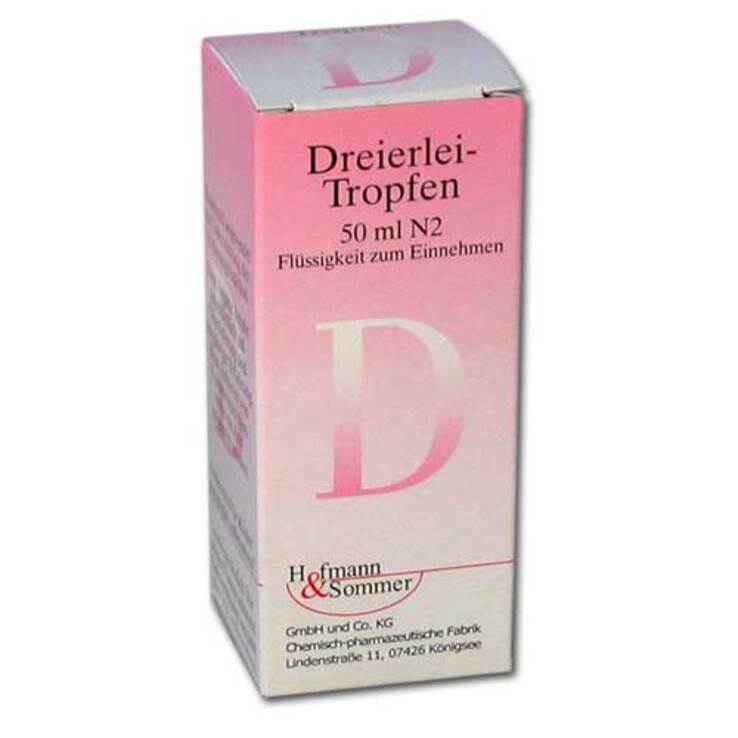Dreierlei Tropfen, 50 ml