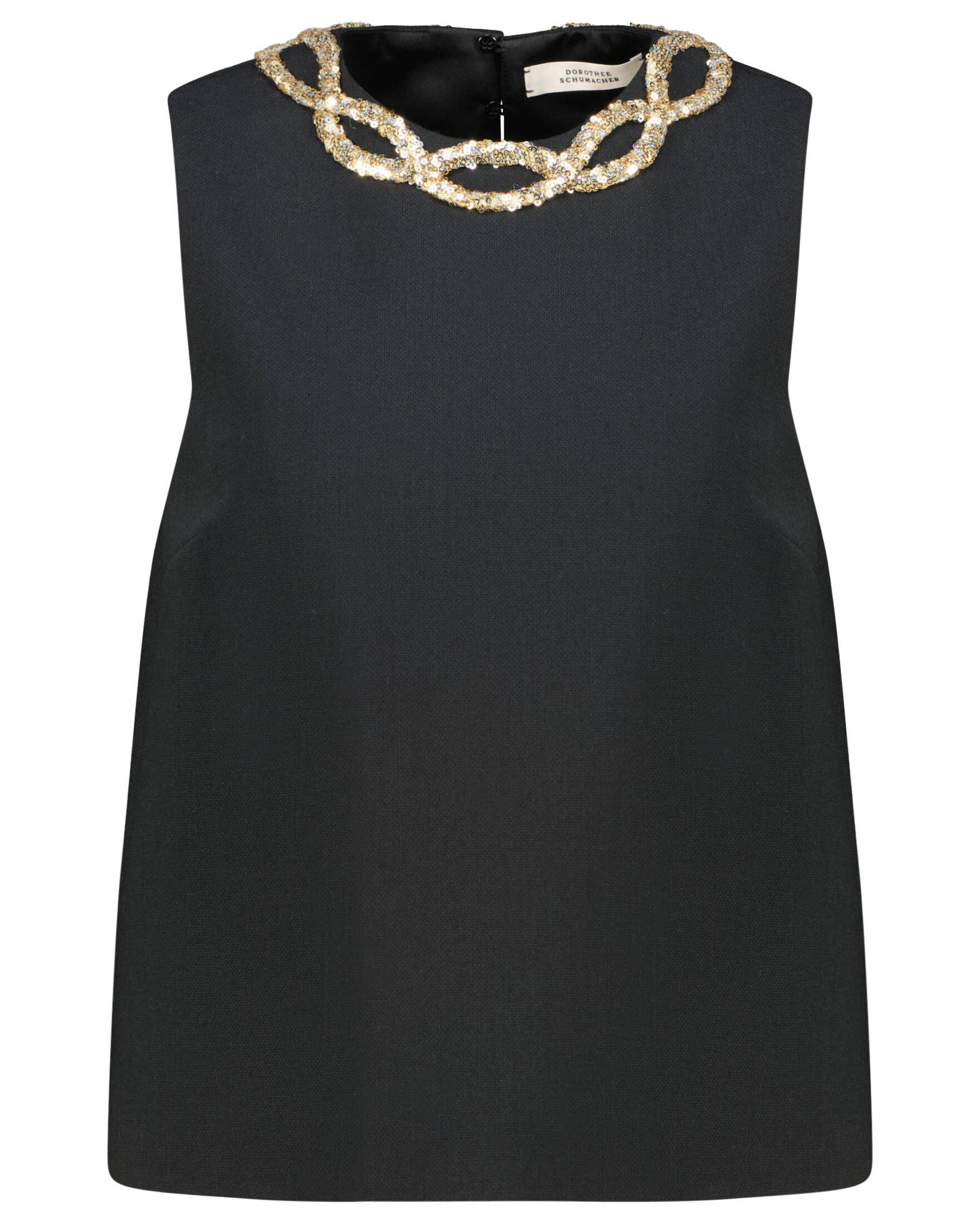 Dorothee Schumacher| Damen Top STRIKING COOLNESS mit Schurwolle und Pailletten