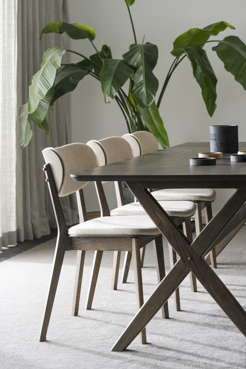 Eetkamerstoel Kato - donker eiken Beige