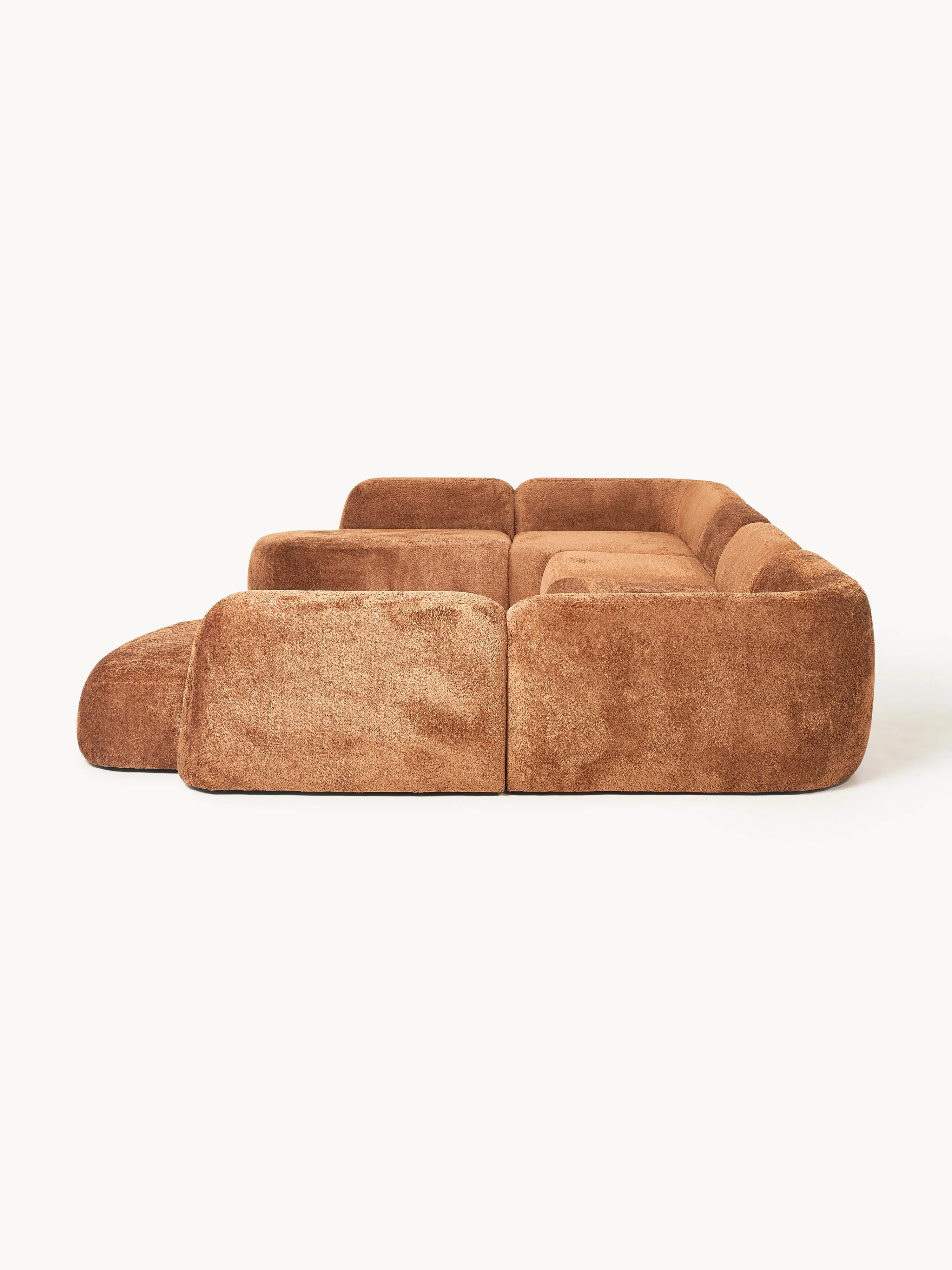 XL modulaire bank Wolke van teddy bouclé
