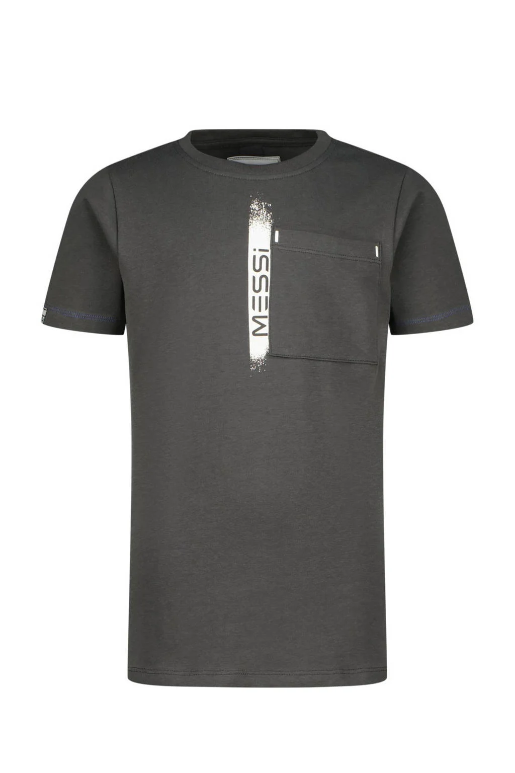 Vingino T-shirt Jefos met tekst donkergrijs