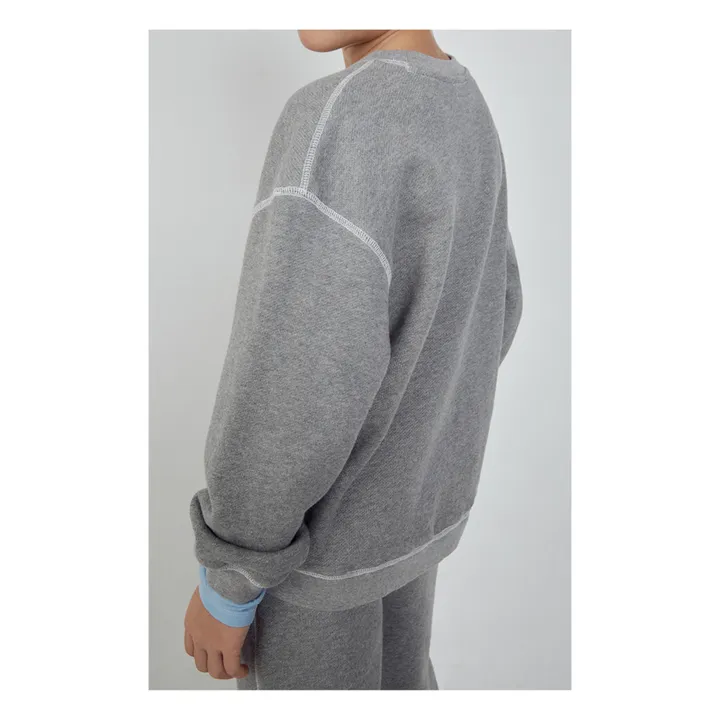American Vintage Sweat Coton Bio | Gris chiné