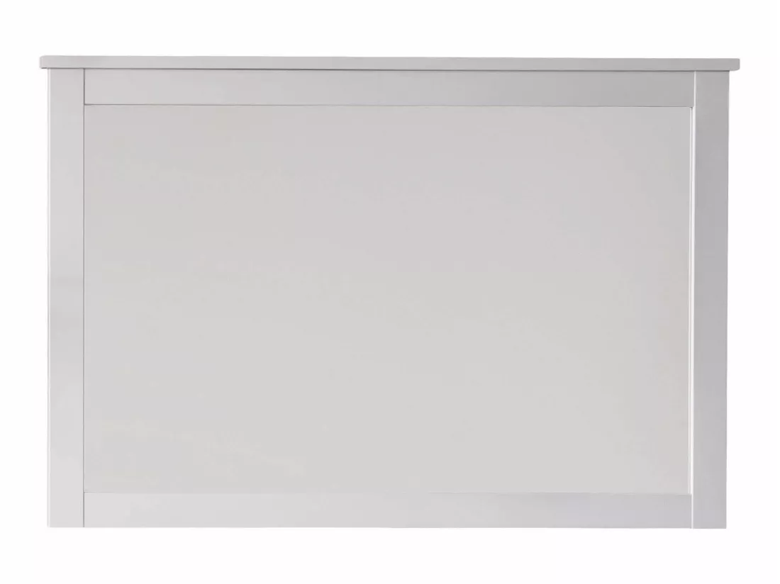 Miroir Mural en mélaminé couleur blanc. L-H-P: 91 - 62 - 3 cm