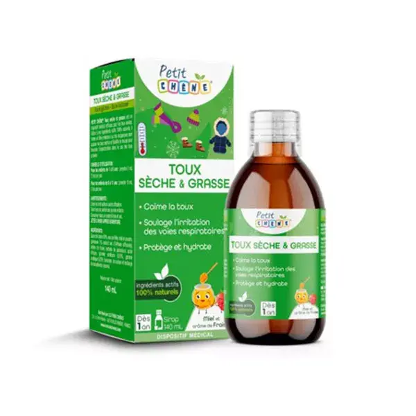 Xarope Petit Chêne para Tosse Seca e com Catarro, a partir de 1 ano de idade, 140ml