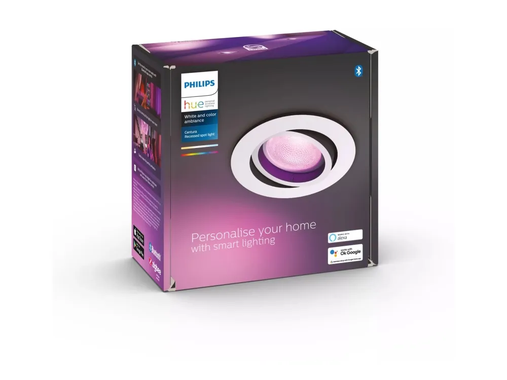Philips Hue White Color Ambiance Centura Indbygningsspot Rund Hvid - BT