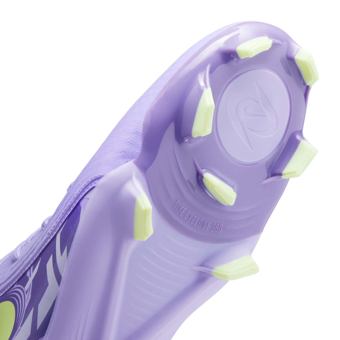 Nike Phantom Luna II Academy Gras / Kunstgras Voetbalschoenen (MG) Lichtpaars Lichtgeel