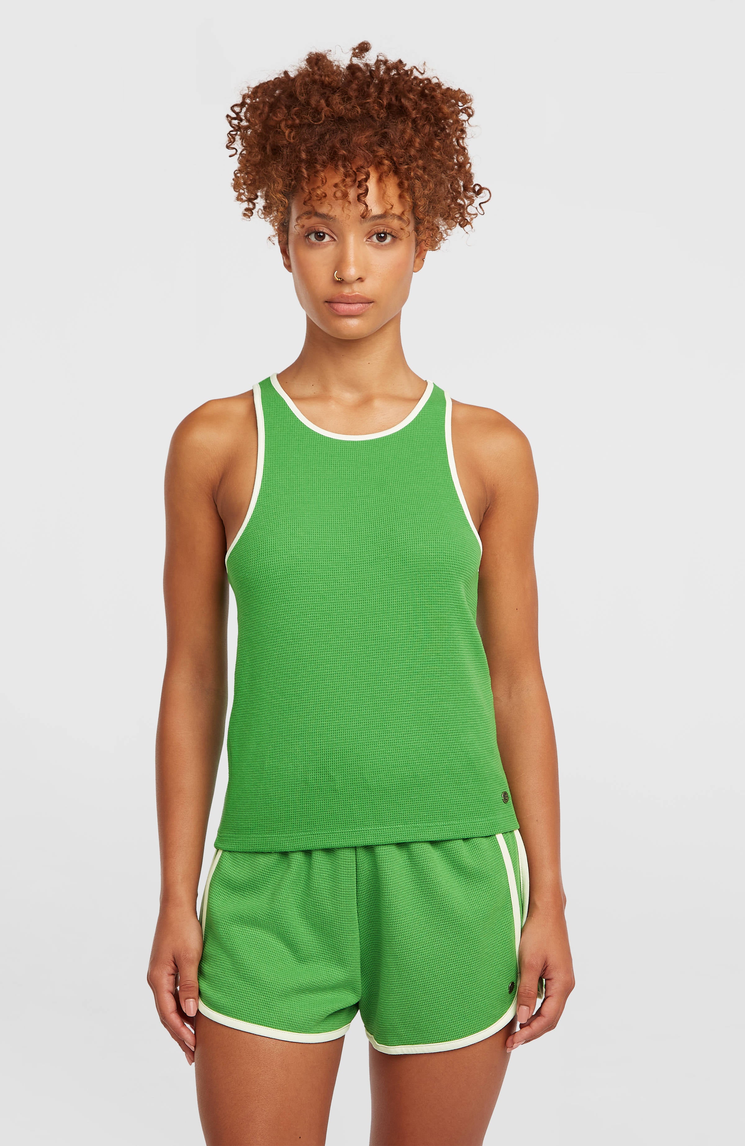 O'Riginals tanktop van gewafelde stof