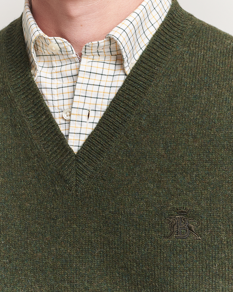 Baracuta Shetland Virgin Wool Vest Beech