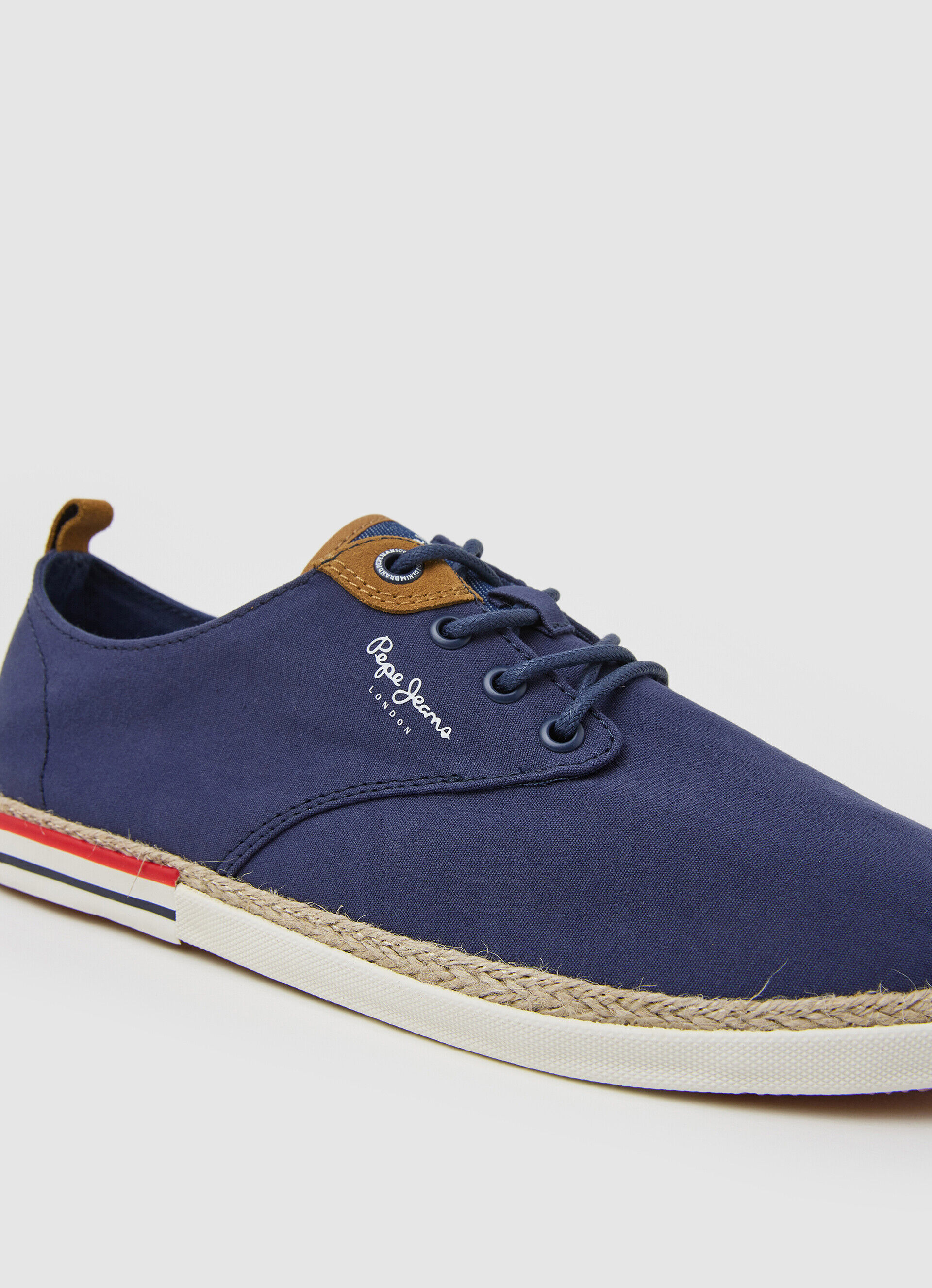Tênis Blucher de lona - azul oceano