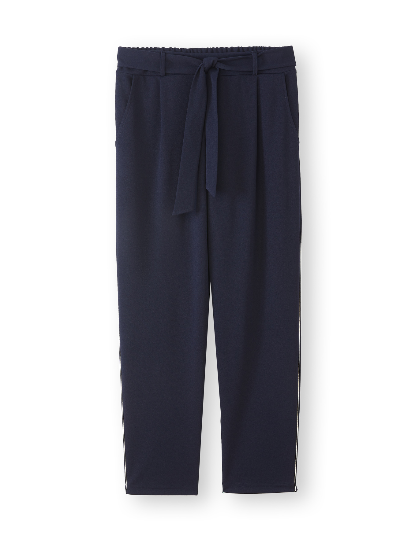 Pantalon raccourci élastiqué