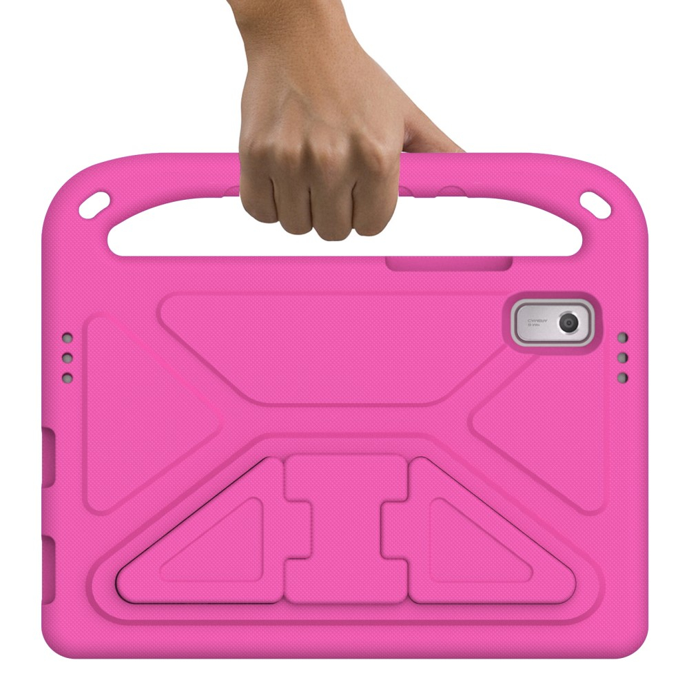 Lenovo Tab M9 Stossfeste Kinder Schaumstoff Hülle mit Griff   Kickstand - Pink