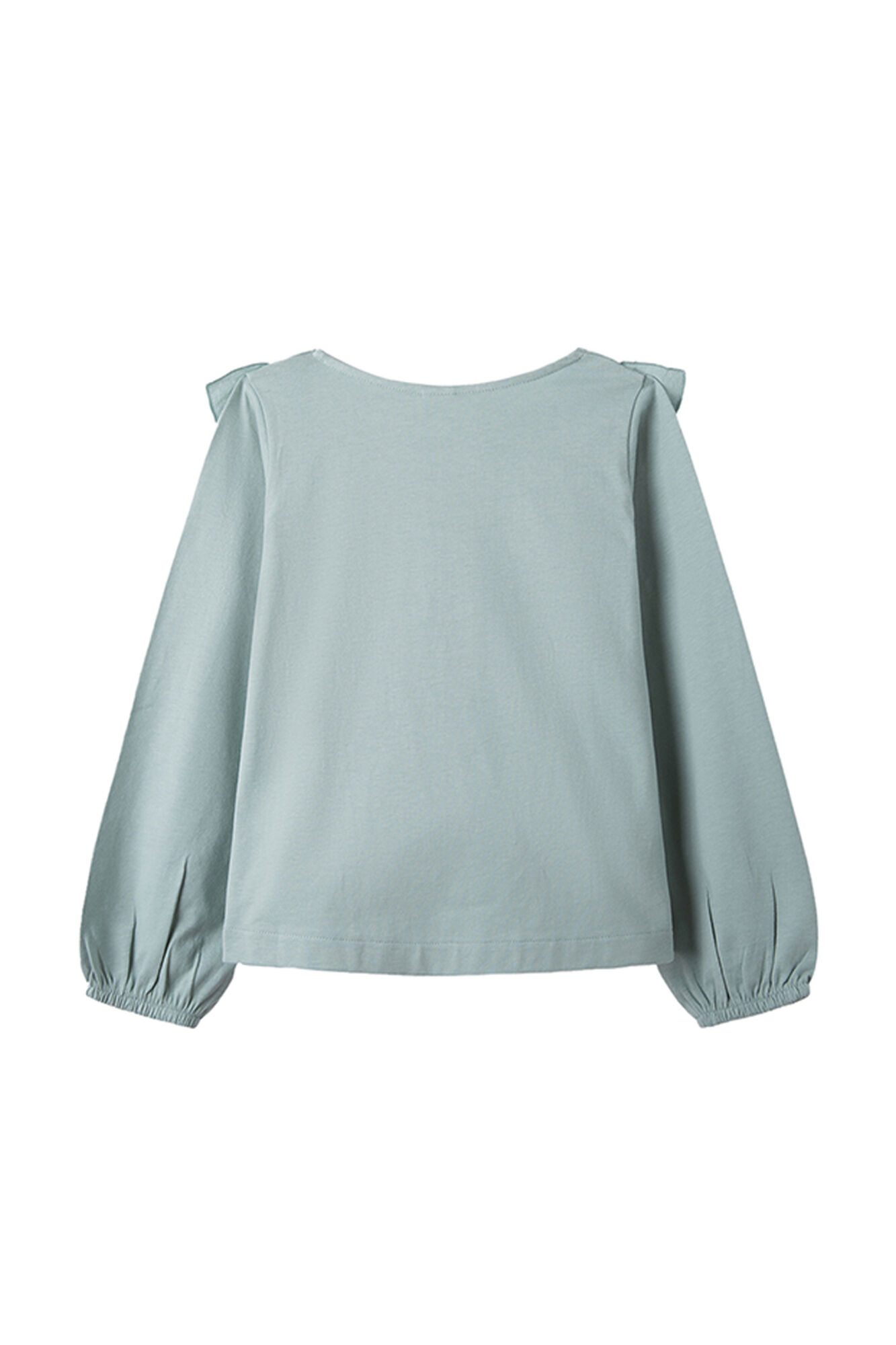 camiseta infantil com babados