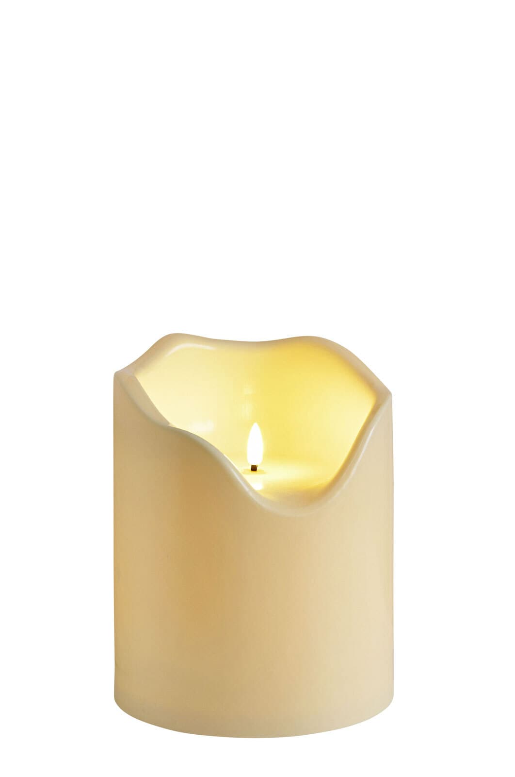 casaNOVA LED Kerze 16 /20 cm creme