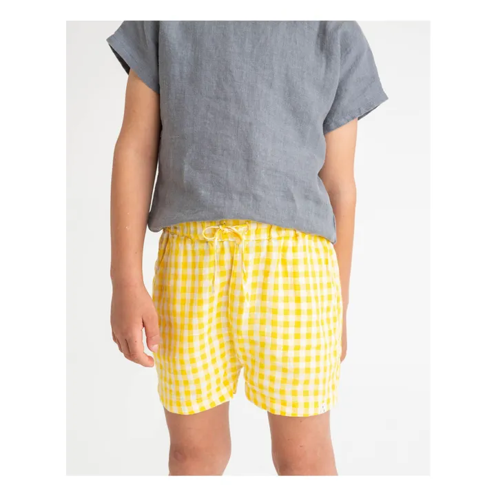 Matona Short Vichy Lin | Jaune