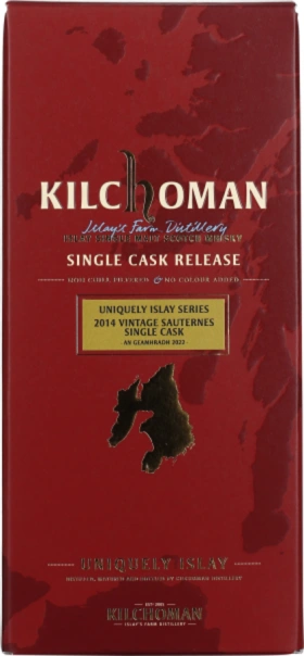 KILCHOMAN VINTAGE 2014 SAUTERNES SINGLE CASK 70CL