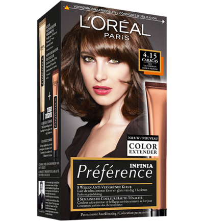 L’Oréal Preference 4.15 Caracas Diep Kastanjebruin (1 set)