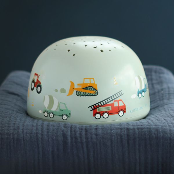 A Little Lovely Company Projector Lamp - Vehicles - Lichtblauw