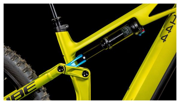 VTT Électrique Tout-Suspendu Cube Stereo Hybrid One44 HPC Race 800 Shimano Deore XT 12V 800 Wh 27.5'' Vert Flash Lime 2025