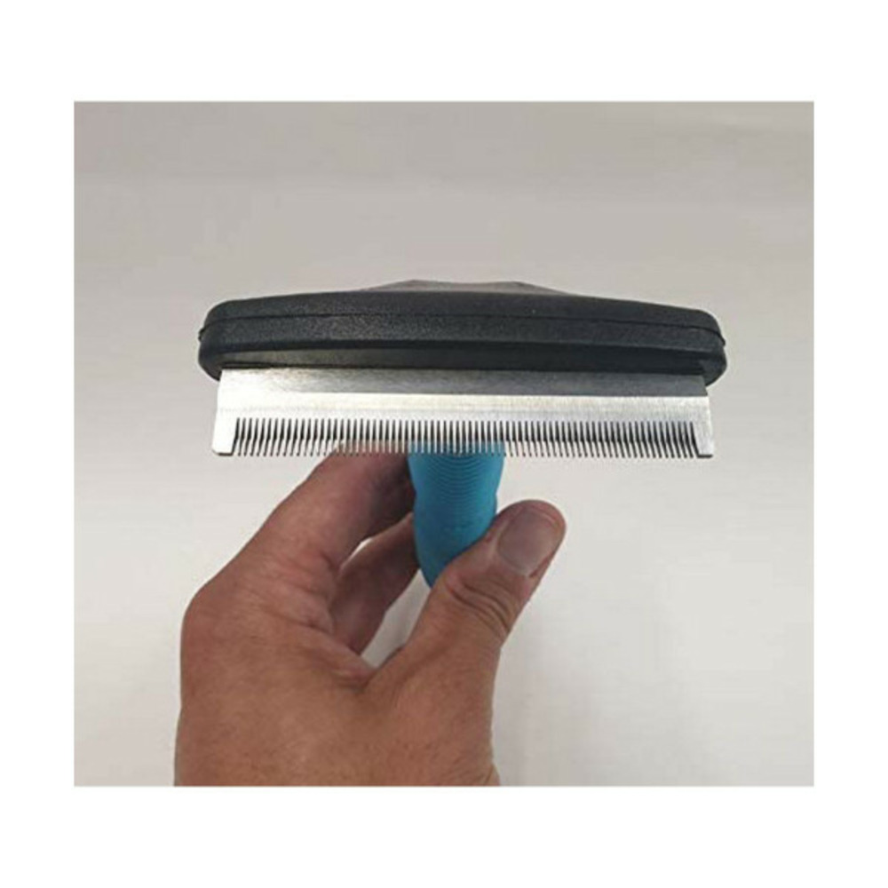Brosse pour chiens bleu