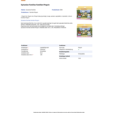 Sylvanian Families Familien Pingvin