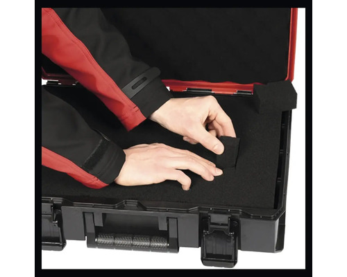 Einhell E-Case SF systeemkoffer inclusief roosterschuim 330 x 131 x 444 mm, spatwaterdicht