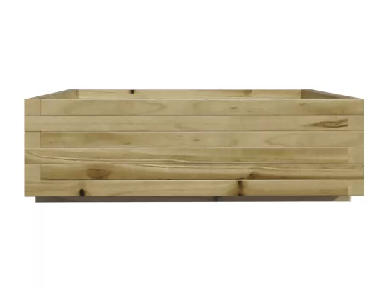 Jardinière bac lit surélevé bois marron 80 x 80 x 45438 cm 02_0037891