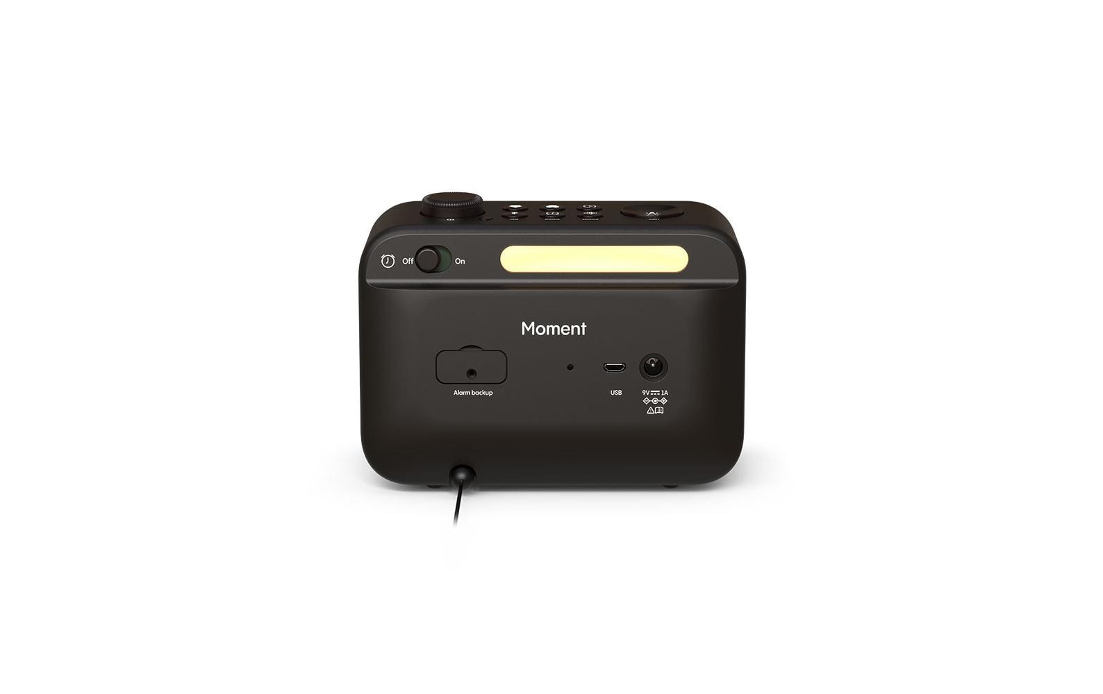 Radiowecker Moment SchwarzDAB+/UKW-Radiowecker mit integriertem Nachtlicht