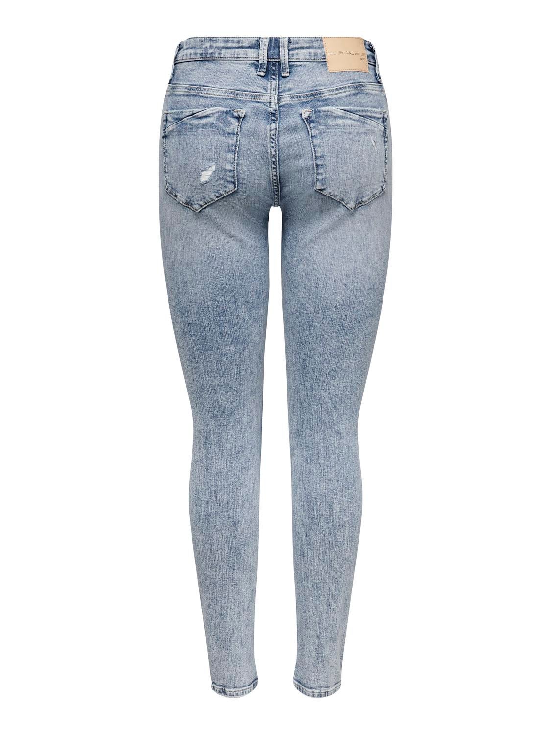ONLCARMEN Mittlere Taille Skinny Fit Jeans Light Blue Denim